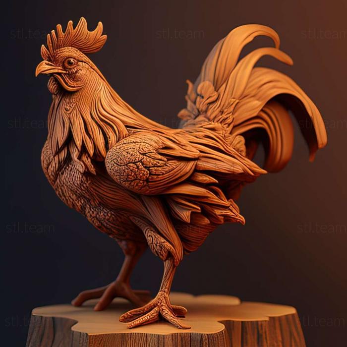 3D модель Курица (STL)